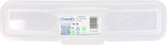 Tontarelli Fiambrera Rectangular "Fill Box" 25.1 x 6.8 x 3.9 cm (12 Unidades)