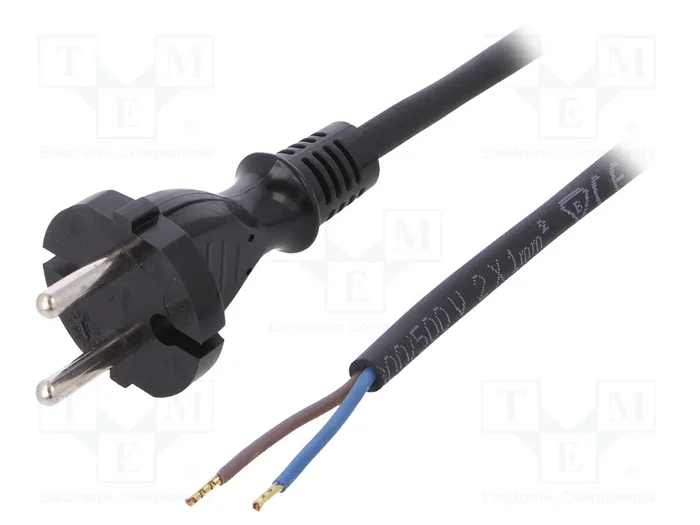PLASTROL Cable de alimentación H05RR-F 2x1mm2 1,5m PLASTROL Cable de alimentación H05RR-F 2x1mm2 1,5m