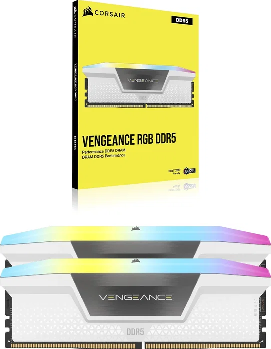 Corsair Vengeance RGB CMH32GX5M2B6000Z30W 32 GB (2 x 16 GB) DDR5 6000 MHz Blanca