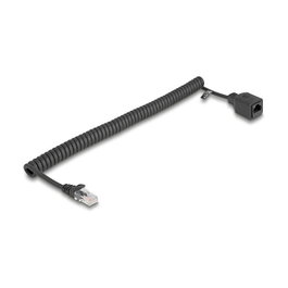 DeLOCK 90672 Cable de red espiral RJ45 Cat.5e UTP 3 m Negro