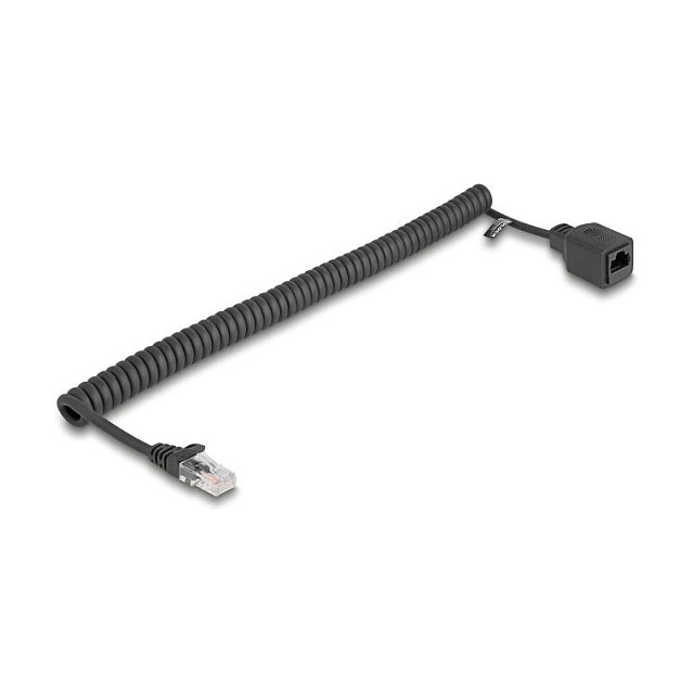DeLOCK 90672 Cable de red espiral RJ45 Cat.5e UTP 3 m Negro DeLOCK 90672 Cable de red espiral RJ45 Cat.5e UTP 3 m Negro