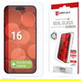 Displex 02001 Real Glass Protector de Pantalla de Vidrio Templado 10H para Apple iPhone 16, Anti-Rayones, Transparente, Aplicación en Seco, Incluye Kit de Limpieza