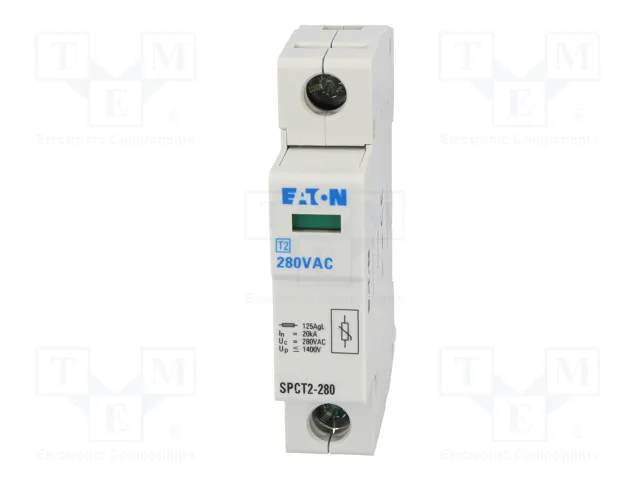 EATON ELECTRIC Limitador de sobretensiones Tipo 2 1 polo 40kA 280VAC IP40 EATON ELECTRIC Limitador de sobretensiones Tipo 2 1 polo 40kA 280VAC IP40