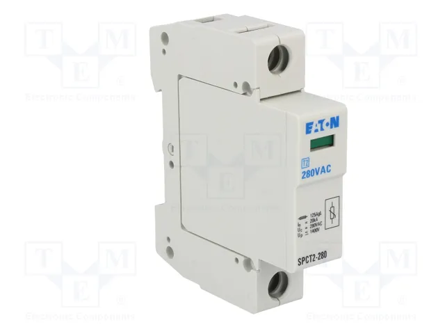 EATON ELECTRIC Limitador de sobretensiones Tipo 2 1 polo 40kA 280VAC IP40 EATON ELECTRIC Limitador de sobretensiones Tipo 2 1 polo 40kA 280VAC IP40