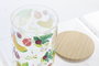 DKD Home Decor Bote de Borosilicato y Bambú Papaya 700 ml