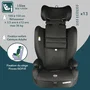 Bambisol Silla de Coche Convertible BAMBISOL - AY575N Grupo 1/2/3 I-Size con Isofix y Reductor, Negro