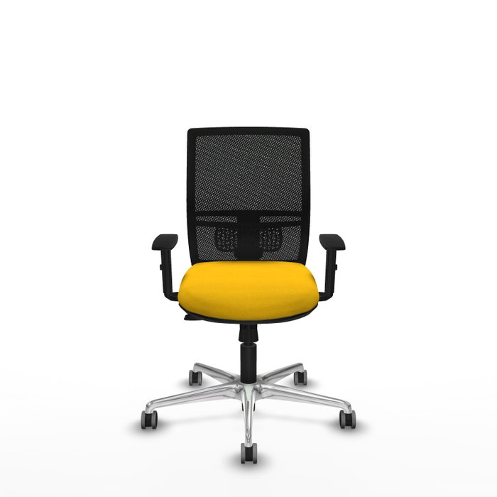 PIQUERAS Y CRESPO Silla de oficina Yunquera con mecanismo Sincro/Traslack, Amarillo y Negro PIQUERAS Y CRESPO Silla de oficina Yunquera con mecanismo Sincro/Traslack, Amarillo y Negro