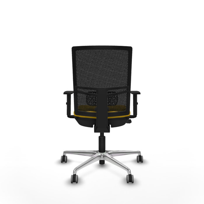 PIQUERAS Y CRESPO Silla de oficina Yunquera con mecanismo Sincro/Traslack, Amarillo y Negro PIQUERAS Y CRESPO Silla de oficina Yunquera con mecanismo Sincro/Traslack, Amarillo y Negro