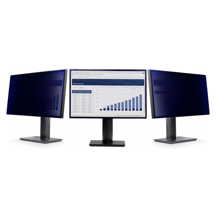StarTech.com Filtro de Privacidad para Monitor de 23.8 Pulgadas, Colgante, Acrílico, Antihuellas, Ángulo +/- 30°, Antirrayones, Azul, 16:9, Negro - Filtro para Pantalla sin Marco