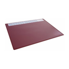 Durable 722303 Alfombrilla de escritorio con calendario anual, Rojo, 650x500mm