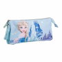 Cerdá Estuche Portatodo Frozen Disney 3 Compartimentos Azul Claro