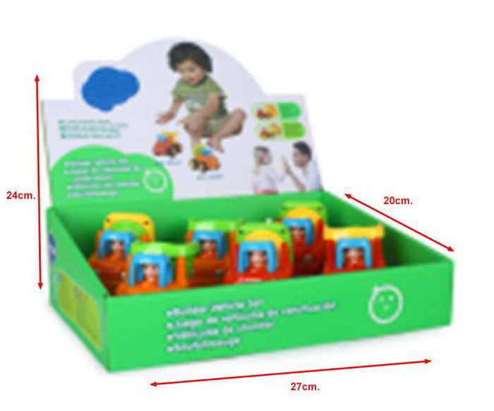 Creaciones Llopis Set de Vehículos de Construcción - Camión Volquete y Hormigonera - 6 Piezas en Caja - Edad 36 meses+