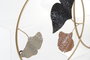 DKD Home Decor Decoración de Pared de Metal con Hojas, Terracota y Dorado, 103,5x7x67 cm