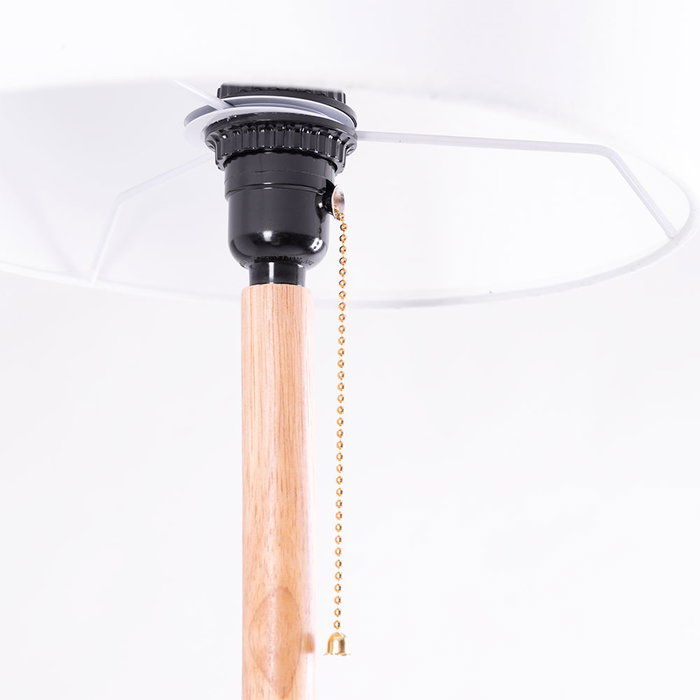 Walter Lámpara de Suelo Nórdica en Metal/Madera