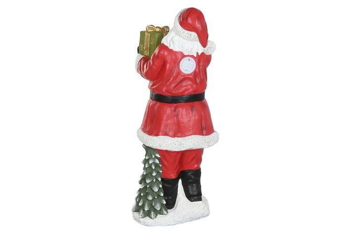 DKD Home Decor Figura Navidad Tradicional Papá Noel Multicolor LED Magnesia 45 x 121 x 52 cm