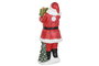 DKD Home Decor Figura Navidad Tradicional Papá Noel Multicolor LED Magnesia 45 x 121 x 52 cm