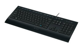 Logitech Teclado K280e USB Negro, Diseño Robusto y Resistente a Salpicaduras, Ideal Oficina