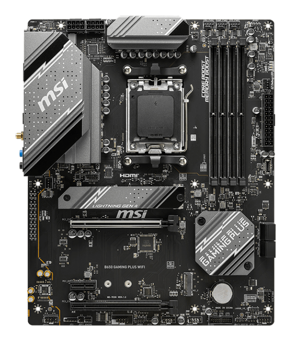 MSI B650 GAMING PLUS WiFi Placa Base ATX AMD B650 Socket AM5 DDR5 para PC