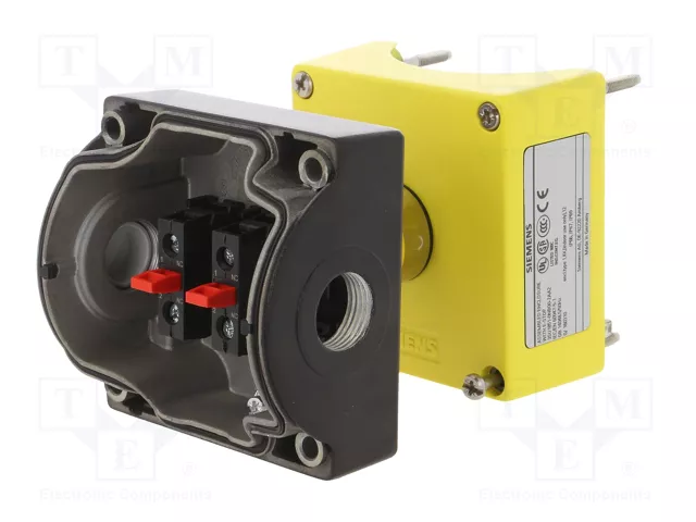 SIEMENS Casete de control SIRIUS ACT con botón de cabeza de seta rojo