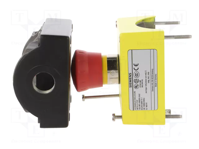 SIEMENS Casete de control SIRIUS ACT con botón de cabeza de seta rojo