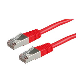 ROLINE Patchkabel Cat.5e Clase D S/FTP Rojo 2m