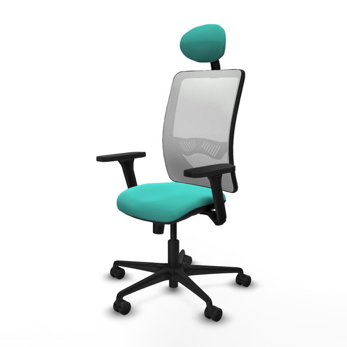 PIQUERAS Y CRESPO Silla de oficina Zulema con Mecanismo Sincro, Turquesa y Blanco PIQUERAS Y CRESPO Silla de oficina Zulema con Mecanismo Sincro, Turquesa y Blanco