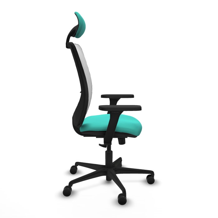 PIQUERAS Y CRESPO Silla de oficina Zulema con Mecanismo Sincro, Turquesa y Blanco PIQUERAS Y CRESPO Silla de oficina Zulema con Mecanismo Sincro, Turquesa y Blanco