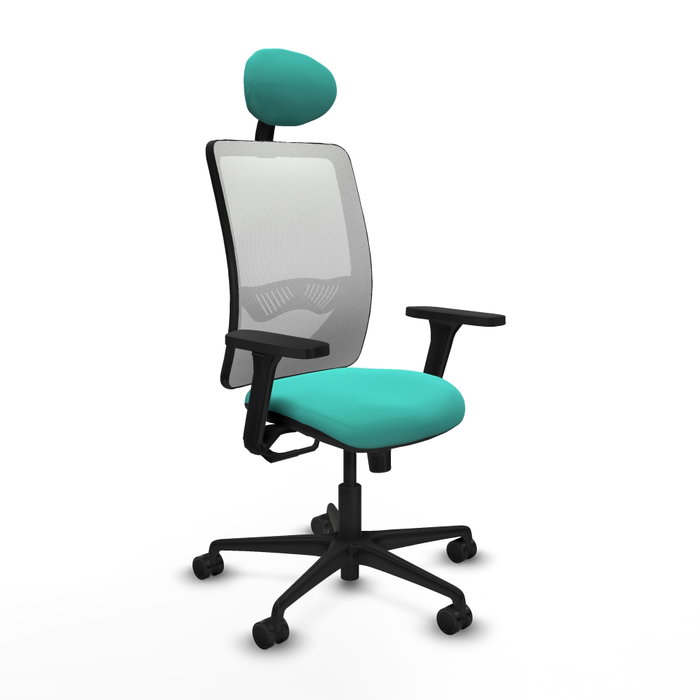 PIQUERAS Y CRESPO Silla de oficina Zulema con Mecanismo Sincro, Turquesa y Blanco PIQUERAS Y CRESPO Silla de oficina Zulema con Mecanismo Sincro, Turquesa y Blanco