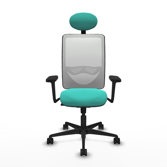 PIQUERAS Y CRESPO Silla de oficina Zulema con Mecanismo Sincro, Turquesa y Blanco PIQUERAS Y CRESPO Silla de oficina Zulema con Mecanismo Sincro, Turquesa y Blanco