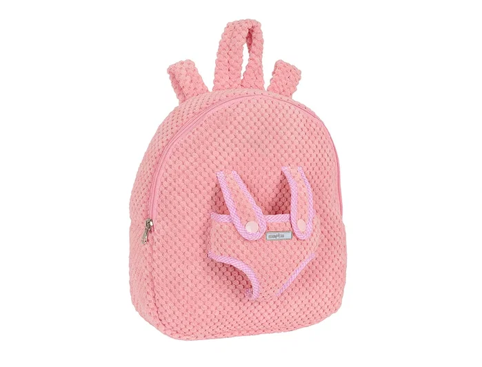 Safta Mochila Preescolar con Osito Extraíble Rosa