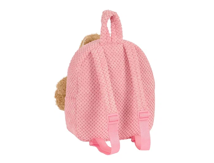 Safta Mochila Preescolar con Osito Extraíble Rosa