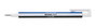 Tombow Mono Zero Portagomas con Clip y Punta de 2,3 mm Azul, Blanco y Negro