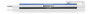 Tombow Mono Zero Portagomas con Clip y Punta de 2,3 mm Azul, Blanco y Negro