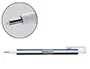 Tombow Portagomas Mono Zero con Clip Goma Redonda Precisión 2.3 mm Borrado Limpio y Preciso Recargable PVC y Látex Libre Color Azul Blanco y Negro