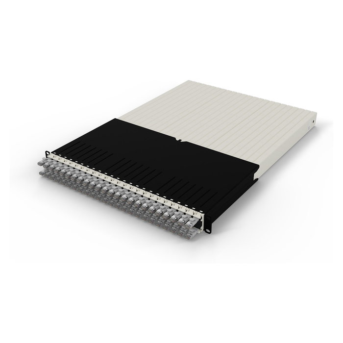 PATCHBOX patchbox.one Sistema de canalización para cableado 30RU/STP (1,8 m) con 24 cassettes, cable de parcheo Cat. 6a U/FTP, PoE, color gris