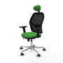 PIQUERAS Y CRESPO Silla de oficina Jorquera con mecanismo Sincro/Traslack Verde y Negro