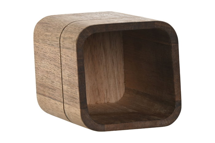 DKD Home Decor Vaso de Acacia Natural 7,7x7,7x11,6 cm