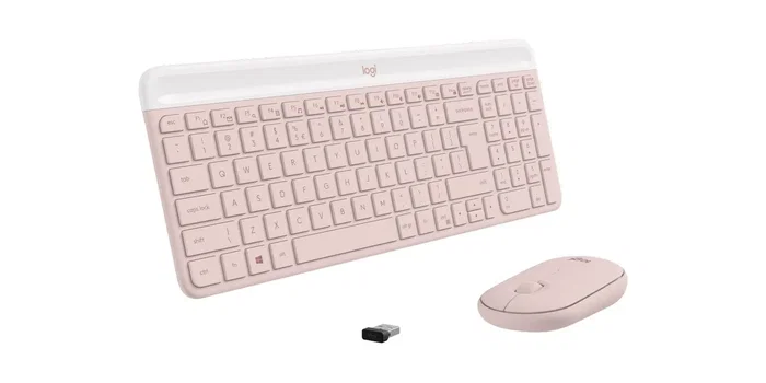 Logitech MK470 Rosa Teclado y Ratón Inalámbricos 2.4GHz Nano Receptor QWERTY español Logitech MK470 Rosa Teclado y Ratón Inalámbricos 2.4GHz Nano Receptor QWERTY español