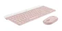 Logitech MK470 Rosa Teclado y Ratón Inalámbricos 2.4GHz Nano Receptor QWERTY español