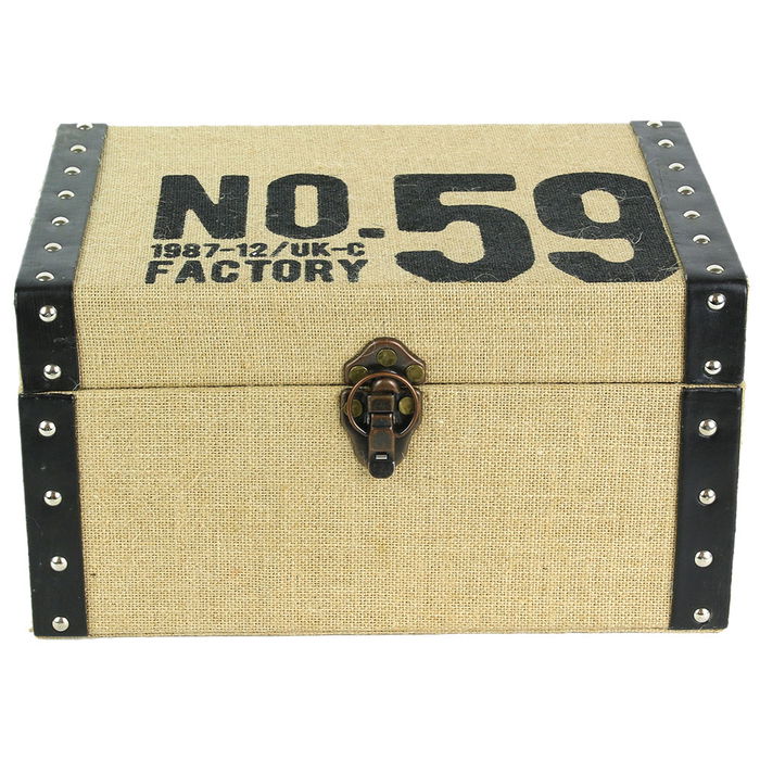 Totally Addict Juego 3 Baúles Yute Bistrot Mecánico Industrial