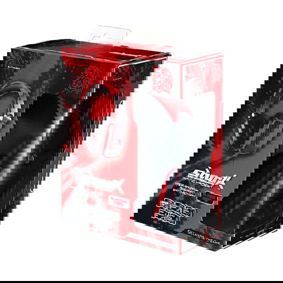 Thermaltake SHOCK Auriculares Gaming Alámbrico 3.5mm Stereo Negro Rojo Thermaltake SHOCK Auriculares Gaming Alámbrico 3.5mm Stereo Negro Rojo