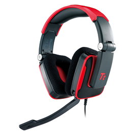 Thermaltake SHOCK Auriculares Gaming Alámbrico 3.5mm Stereo Negro Rojo