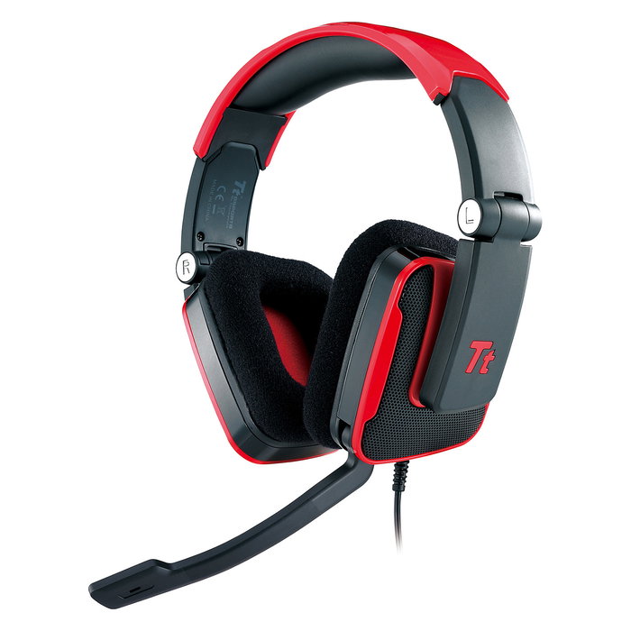 Thermaltake SHOCK Auriculares Gaming Alámbrico 3.5mm Stereo Negro Rojo Thermaltake SHOCK Auriculares Gaming Alámbrico 3.5mm Stereo Negro Rojo