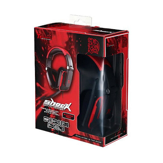 Thermaltake Tt eSPORTS Shock Royal Red en Negro y Rojo Thermaltake Tt eSPORTS Shock Royal Red en Negro y Rojo