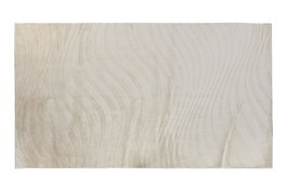 DKD Home Decor Alfombra de Poliéster Beige 200x300 cm Antideslizante
