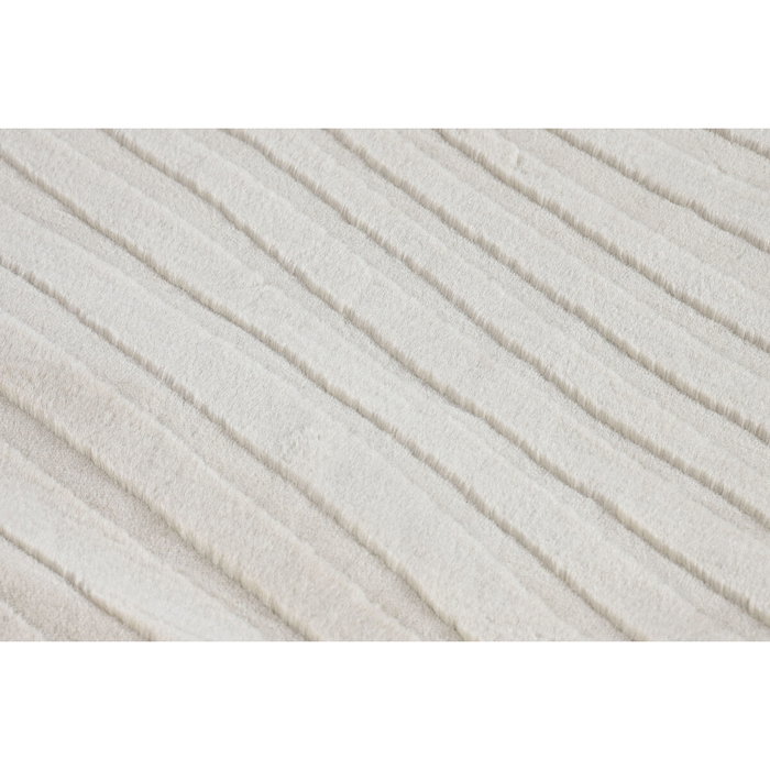 DKD Home Decor Alfombra de Poliéster Beige 200x300 cm Antideslizante