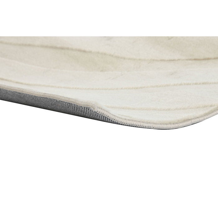 DKD Home Decor Alfombra de Poliéster Beige 200x300 cm Antideslizante