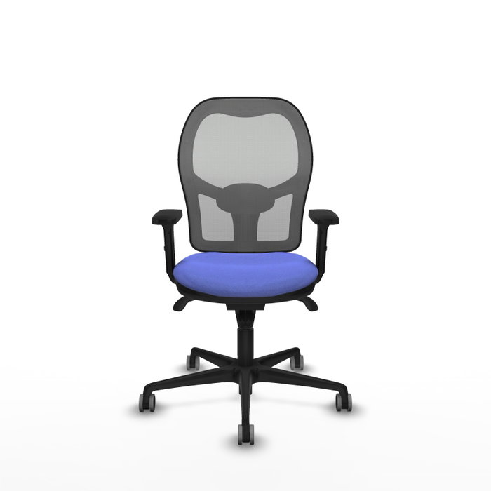 PIQUERAS Y CRESPO Silla de oficina Jorquera con mecanismo sincro, Azul claro y Gris