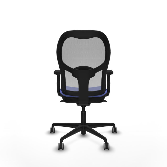 PIQUERAS Y CRESPO Silla de oficina Jorquera con mecanismo sincro, Azul claro y Gris