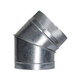 WOLFPACK LINEA PROFESIONAL Codo Estufa Galvanizado 200 mm 45°